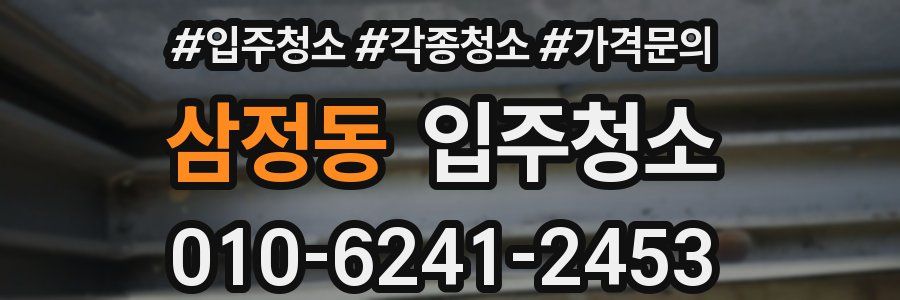 삼정동 이사청소