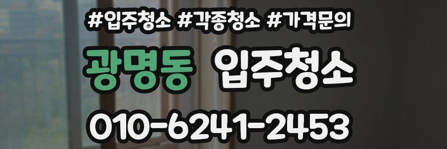 광명동 이사청소