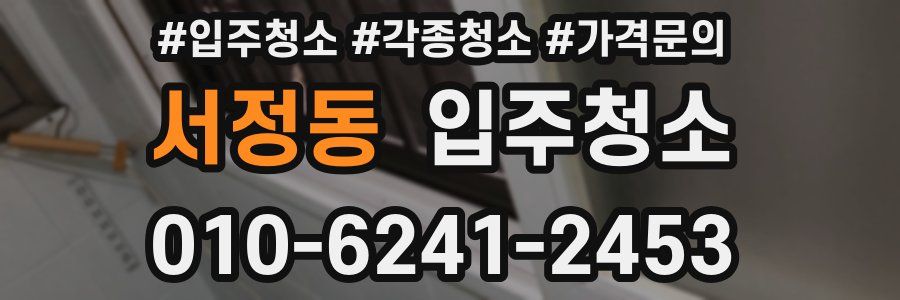 서정동 이사청소