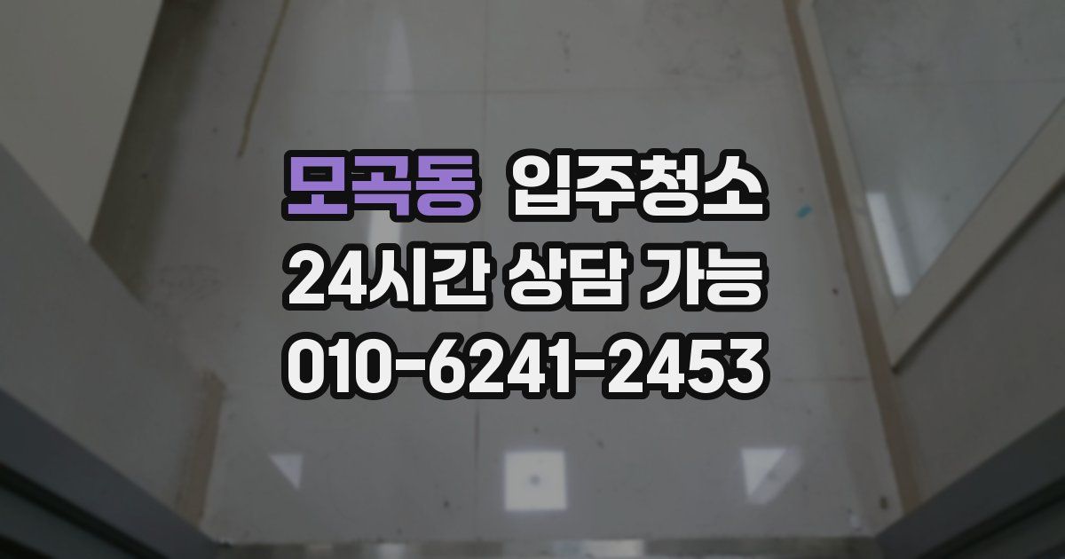 모곡동 입주청소