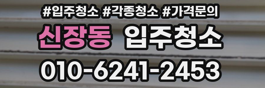 신장동 이사청소