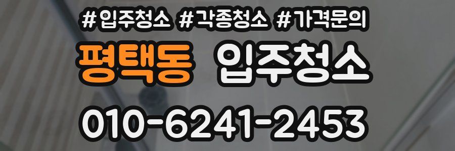 평택동 이사청소