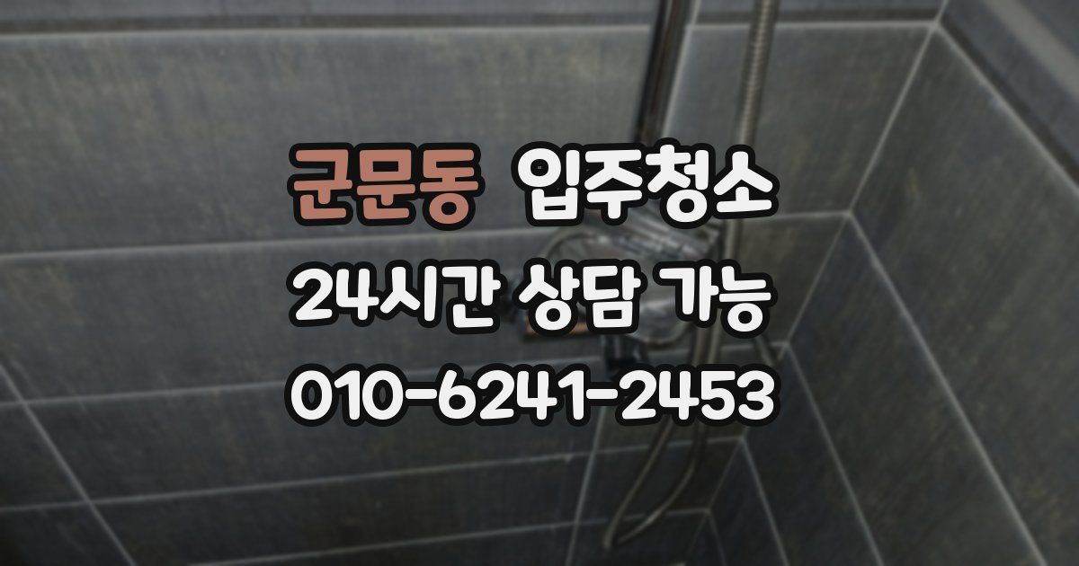 군문동 입주청소