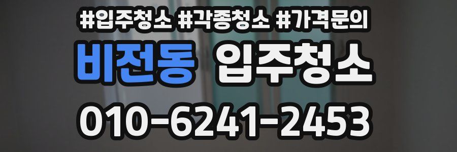 비전동 이사청소