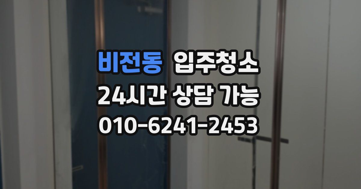 비전동 입주청소