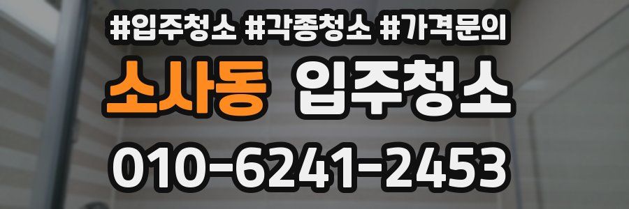 소사동 이사청소