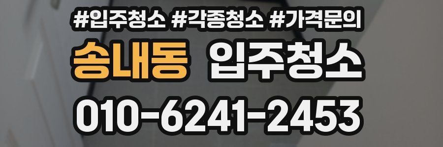 송내동 이사청소