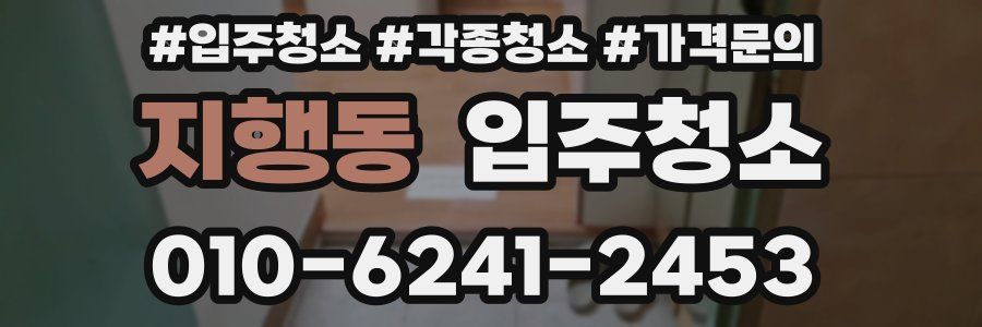 지행동 이사청소