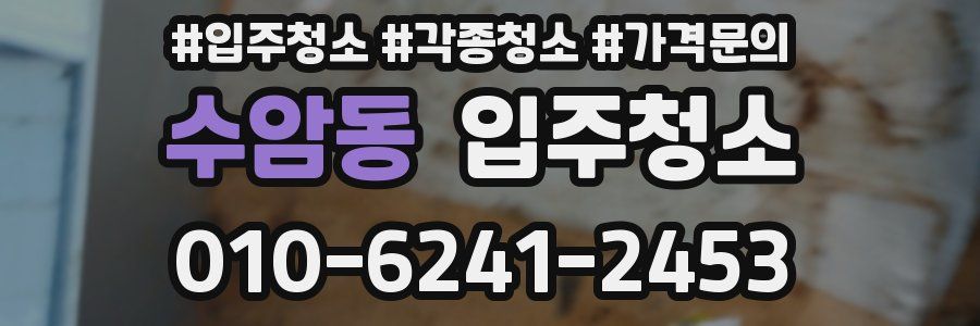 수암동 이사청소