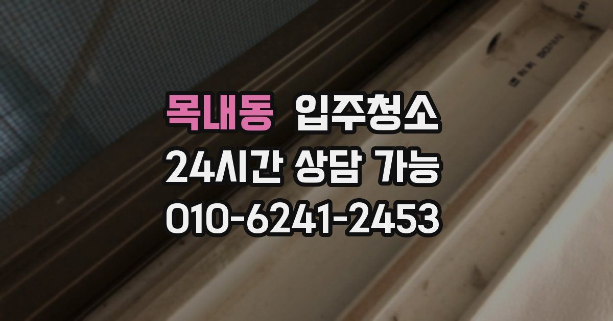 목내동 입주청소