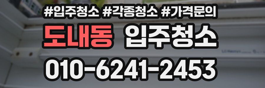 도내동 이사청소
