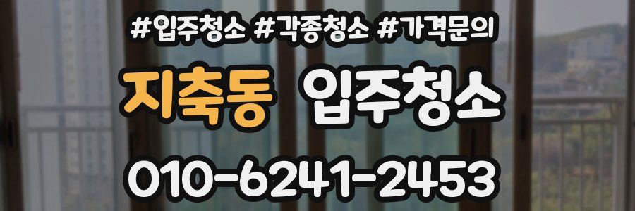 지축동 이사청소