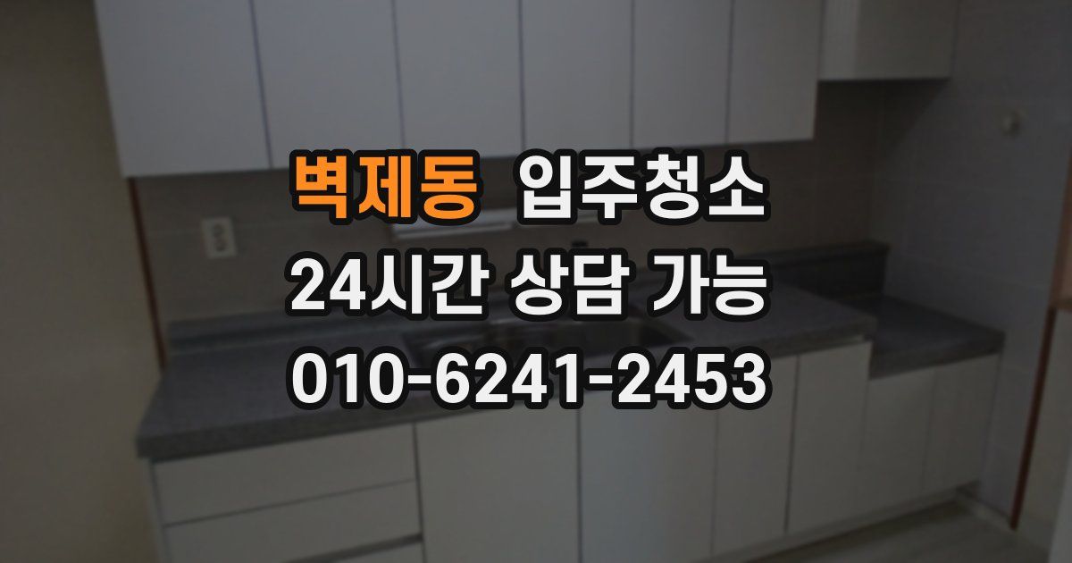 벽제동 입주청소