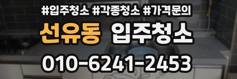 선유동 이사청소