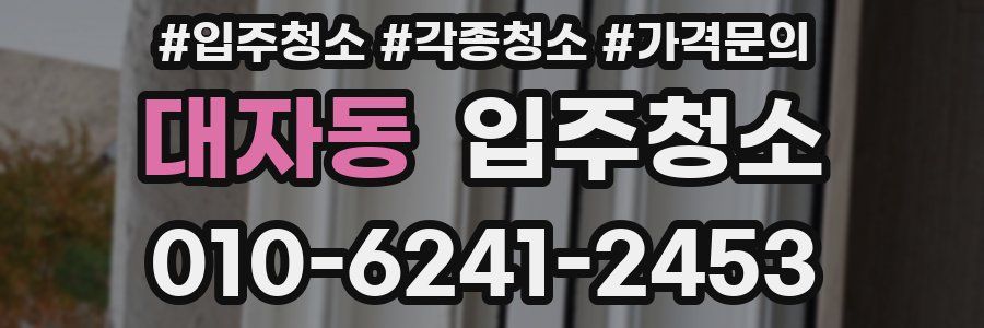 대자동 이사청소