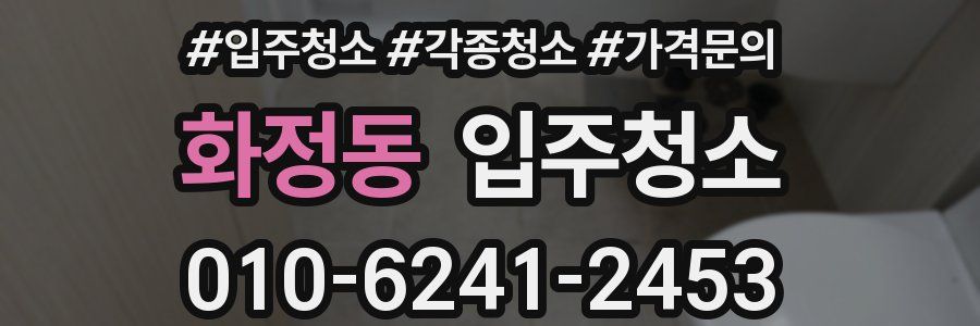 화정동 이사청소