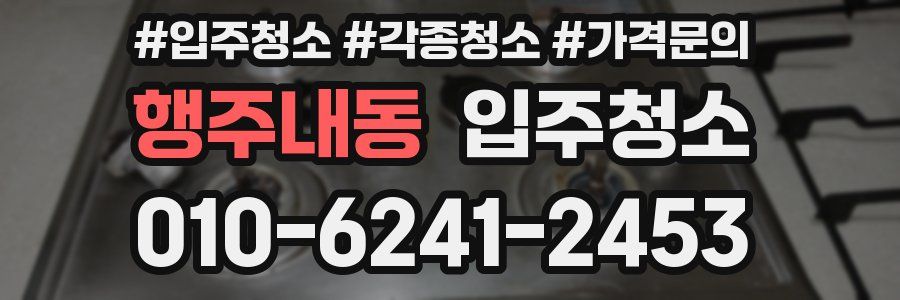 행주내동 이사청소