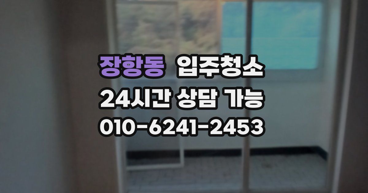 장항동 입주청소