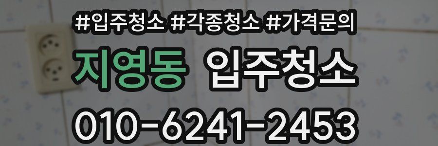 지영동 이사청소