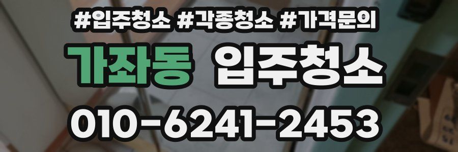 가좌동 이사청소