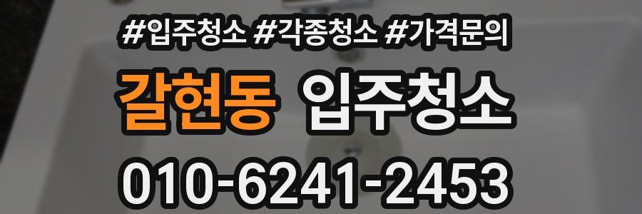 갈현동 이사청소