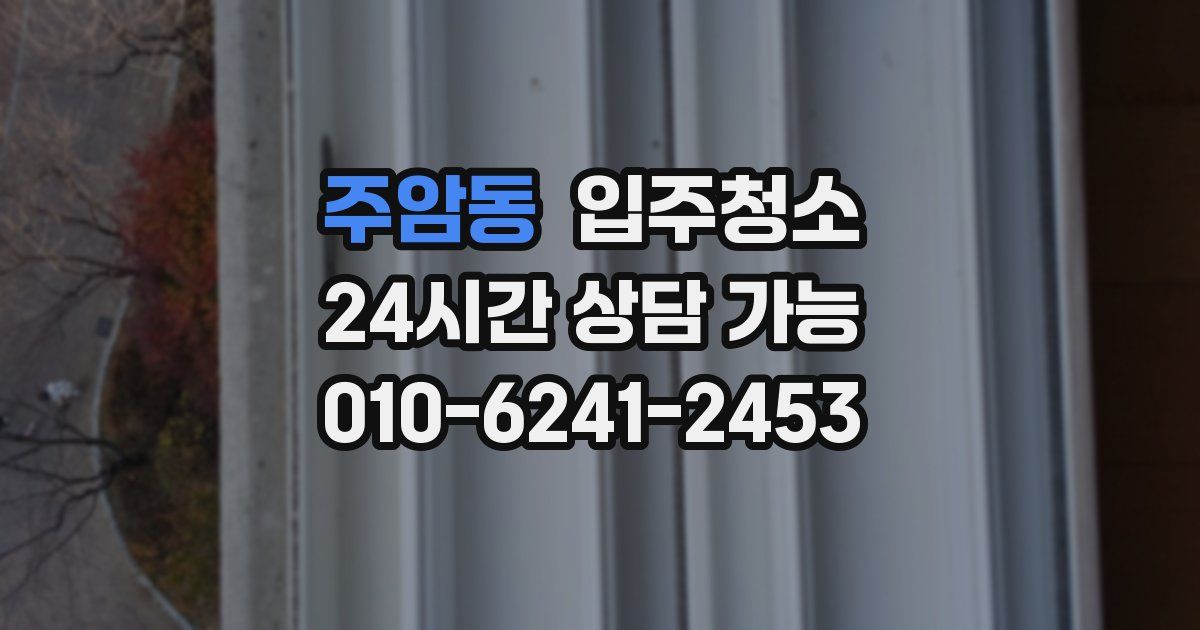 주암동 입주청소