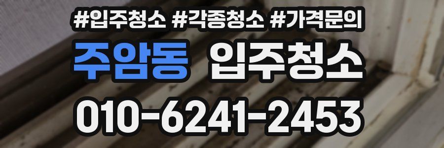 주암동 이사청소