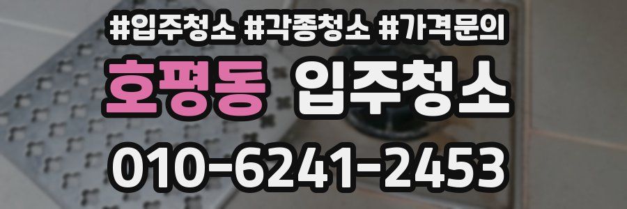 호평동 이사청소