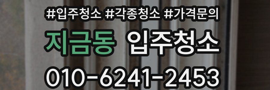 지금동 이사청소