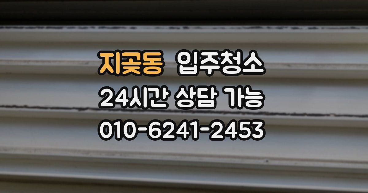 지곶동 입주청소