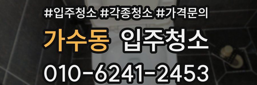 가수동 이사청소