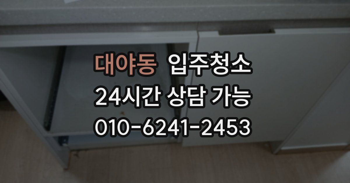 대야동 입주청소