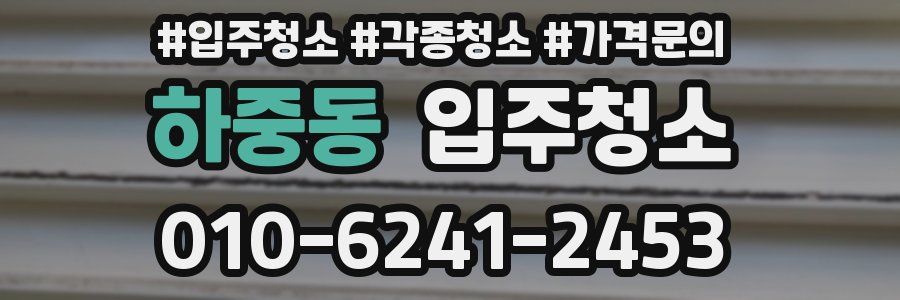 하중동 이사청소