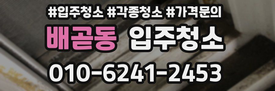 배곧동 이사청소