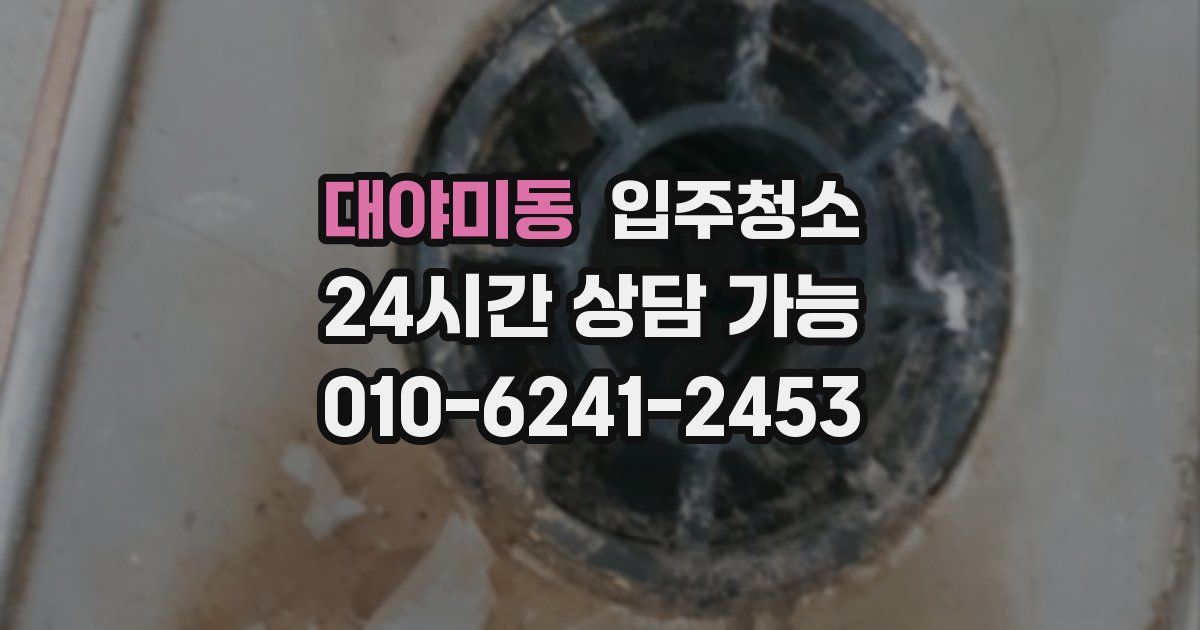 대야미동 입주청소