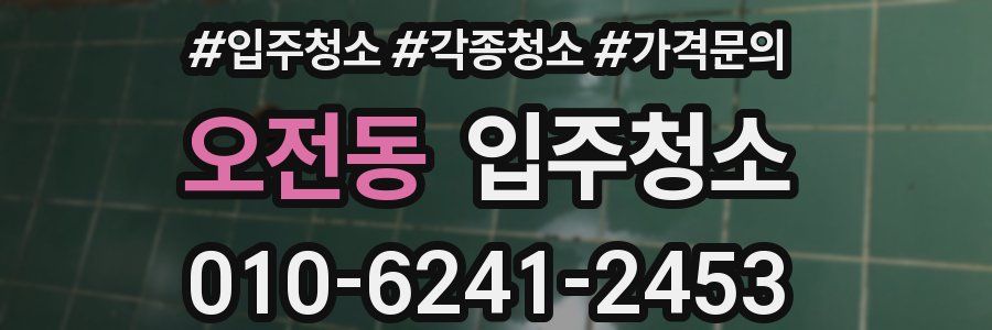 오전동 이사청소