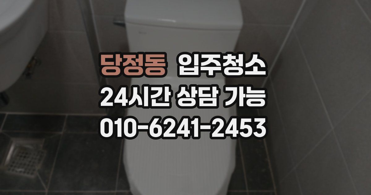 당정동 입주청소