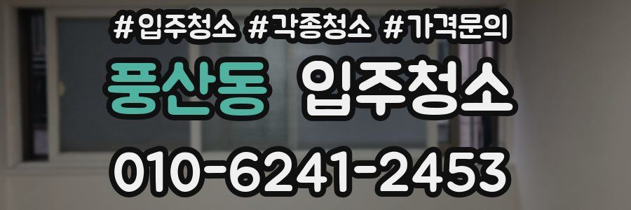 풍산동 이사청소