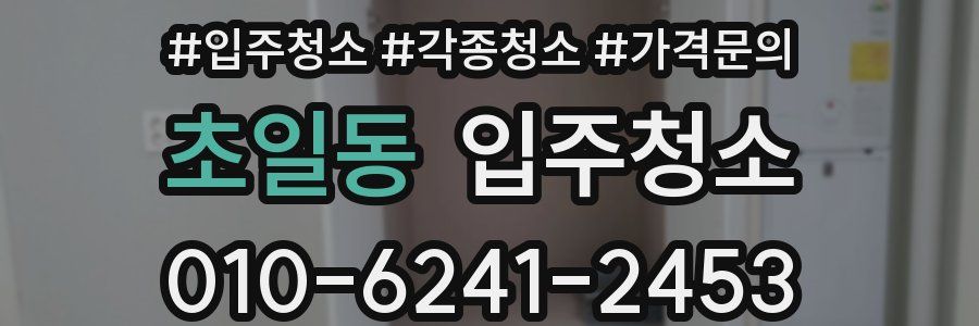 초일동 이사청소