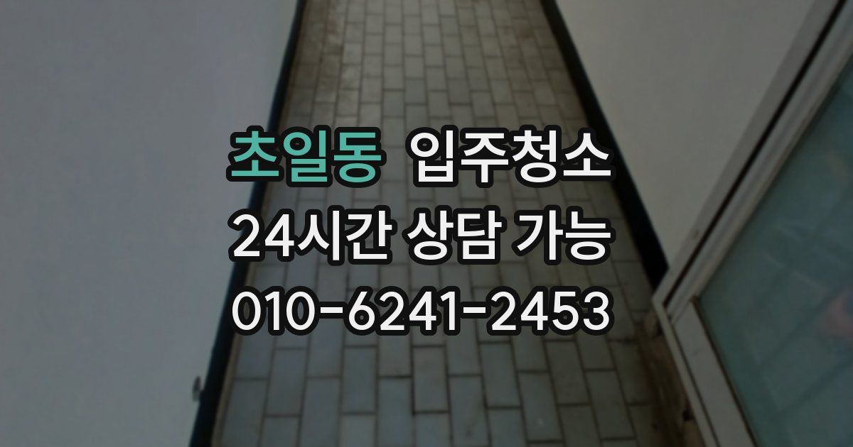 초일동 입주청소