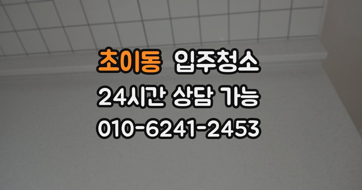 초이동 입주청소