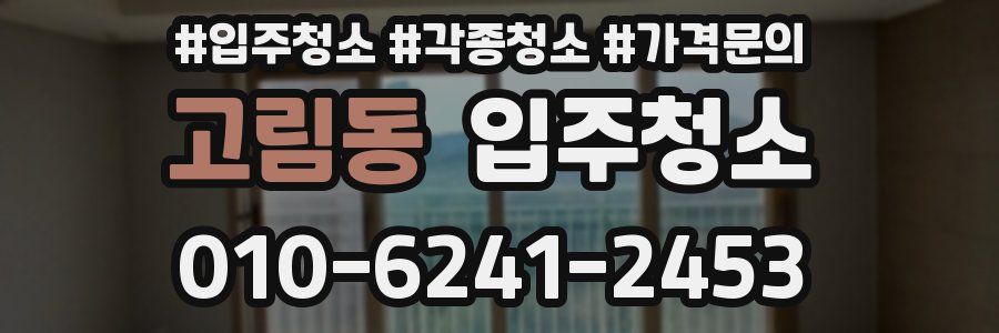 고림동 이사청소