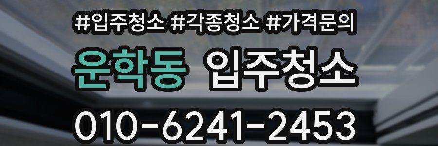 운학동 이사청소