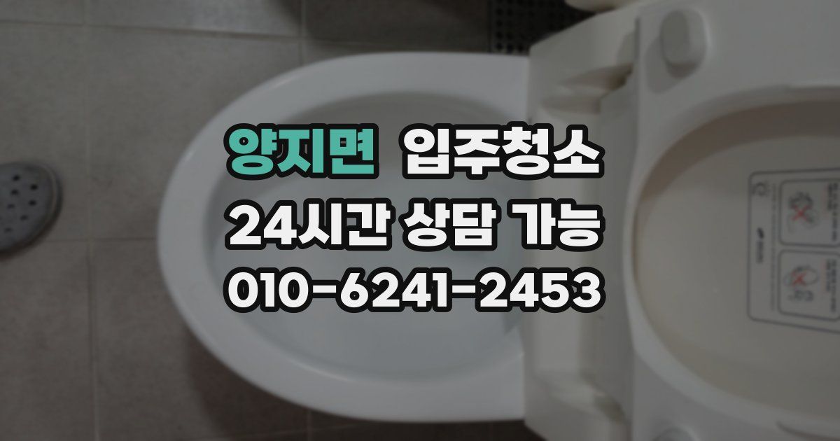 양지면 입주청소