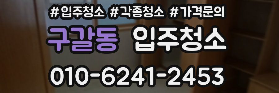 구갈동 이사청소