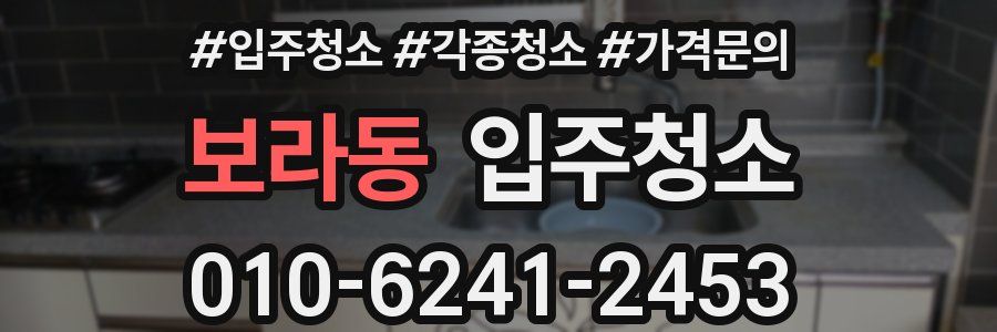 보라동 이사청소