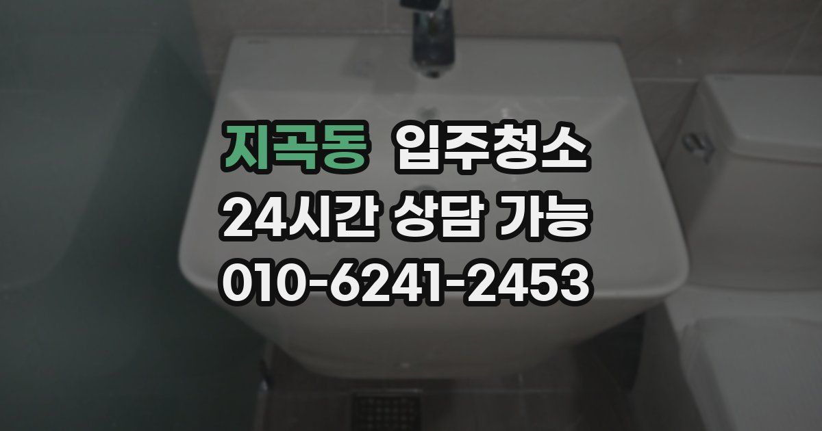 지곡동 입주청소