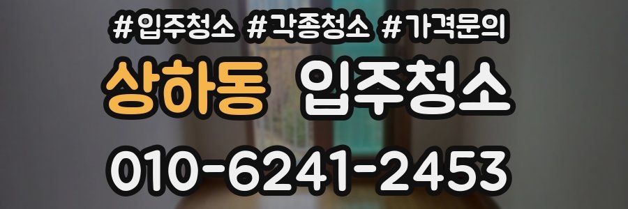 상하동 이사청소