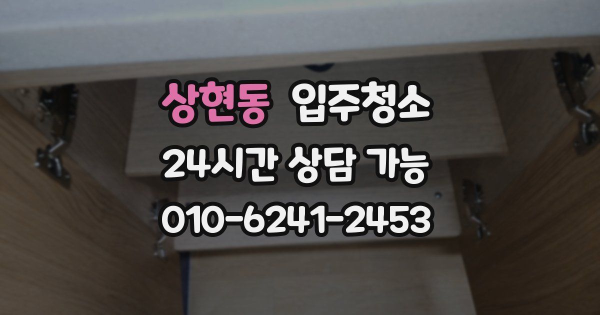 상현동 입주청소