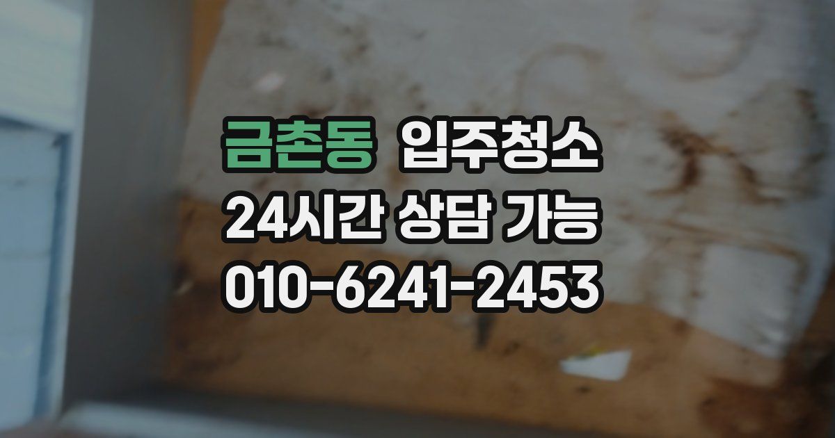 금촌동 입주청소